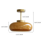 Semi Flush Mount Ceiling Light shown in product gallery view 6.